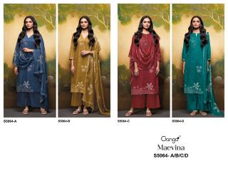 Ganga maevina 5064 wholesaler dress material hyderabad